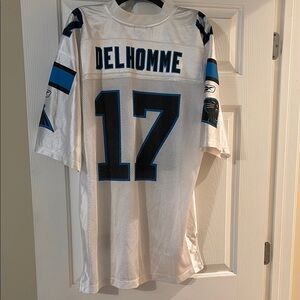 Panther/Delhomme—Reebok White Jersey with Blue Accents